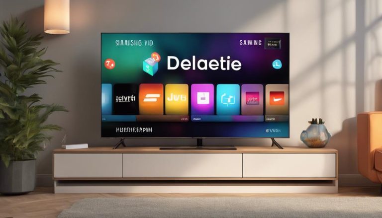 uninstall apps samsung tv